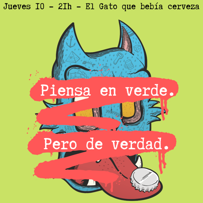El gato que bebía cerveza