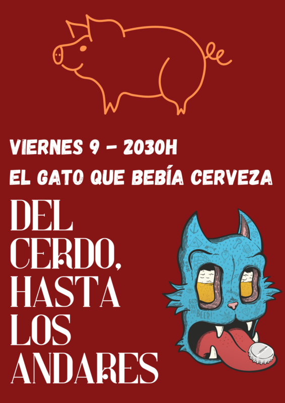 El gato que bebía cerveza