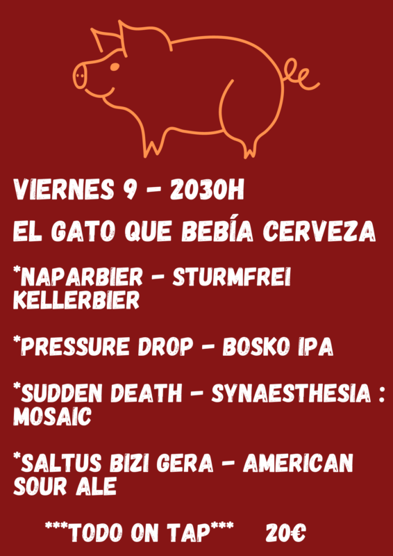 El gato que bebía cerveza